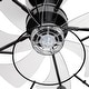 preview thumbnail 93 of 105, Caged Ceiling Fan with Light and Remote, 11.8–28 Inch Low Profile Fandelier, 6-Speed Quiet DC Motor, Black/Satin Nickel