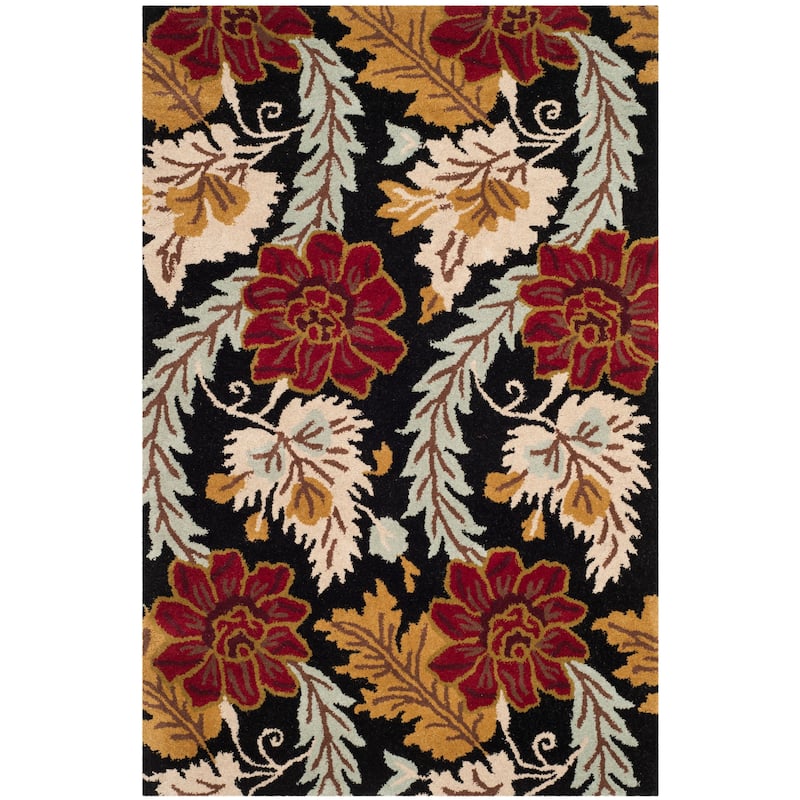 SAFAVIEH Handmade Blossom Nohemi Modern Floral Wool Rug