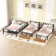 preview thumbnail 3 of 17, Roomfitters Full Over Twin-Twin Triple Bunk Bed with Drawers, Staircase, and Space-Saving Bedroom Furniture, Black