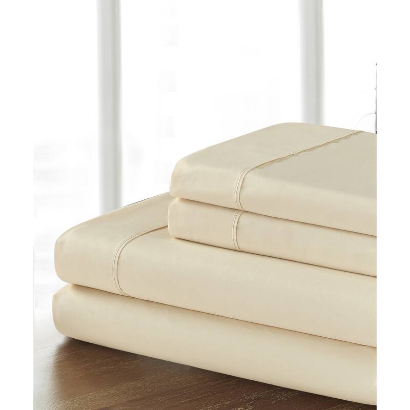 Cotton Rich 1000TC Sheet Set - Ivory - King