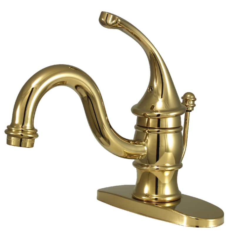 Kingston Brass Georgian 1.2 GPM Single Hole Bathroom Faucet with - Polished Brass