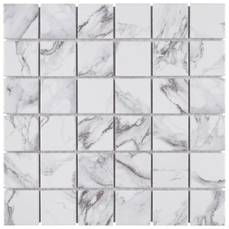 Merola Tile Katina Calacatta 11-5/8" x 11-5/8" Porcelain Floor and Wall Tile - Case (10 Tiles)