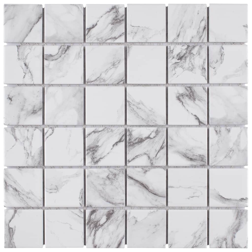Merola Tile Katina Calacatta 11-5/8" x 11-5/8" Porcelain Floor and Wall Tile