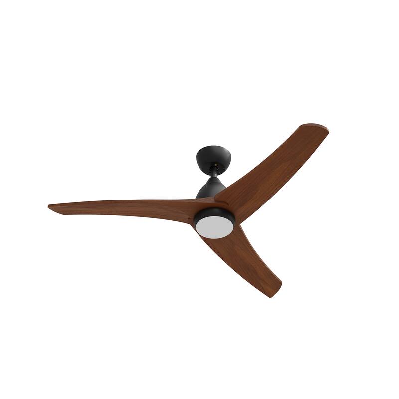 41" Smart Ceiling Fan with Light, Solid Wood Blade Modern Ceiling Fan with Bluetooth App Control, Reversible Quiet