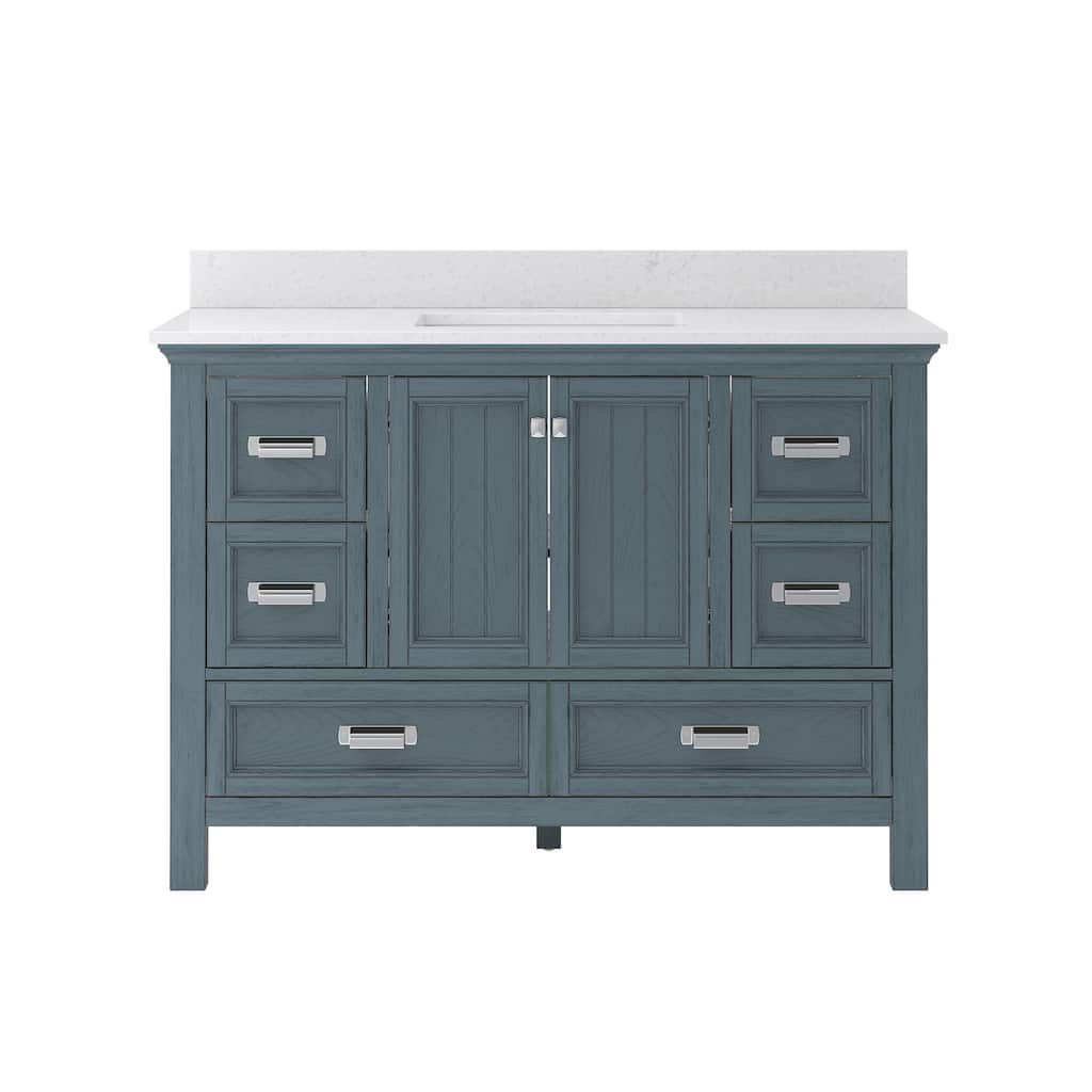 CRAFT + MAIN BAVT4922D-QCV Brantley 48" Free Standing Single Basin