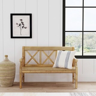 Butler Gerrit Midnight Rose Black/Brown Wood Bench