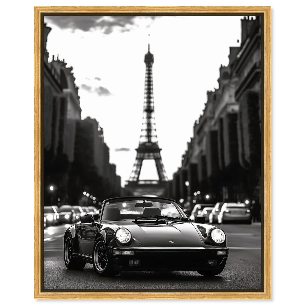 Street Scene with Porsche Canvas by Art Remedy