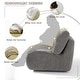 preview thumbnail 28 of 35, UIXE 33" Swivel Upholstered Aceent Chair Comfy Slipper Chair