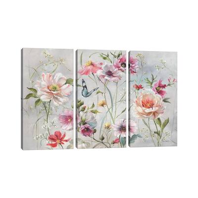 iCanvas "Antique Garden I" by Lisa Audit 3-Piece Canvas Wall Art Set