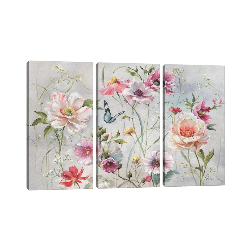 iCanvas "Antique Garden I" by Lisa Audit 3-Piece Canvas Wall Art Set