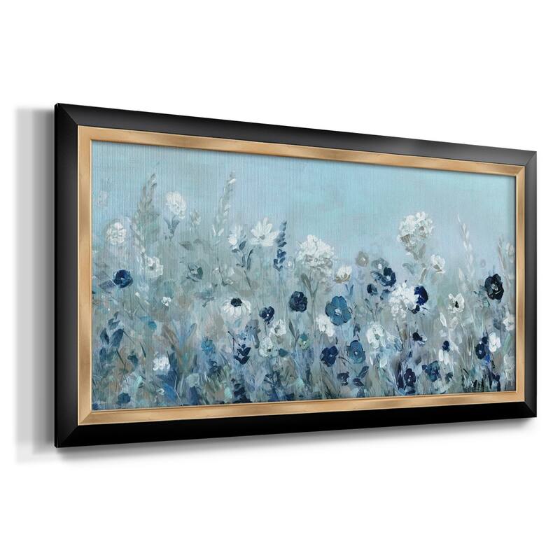 Teal Light Garden Premium Framed Canvas- Ready to Hang