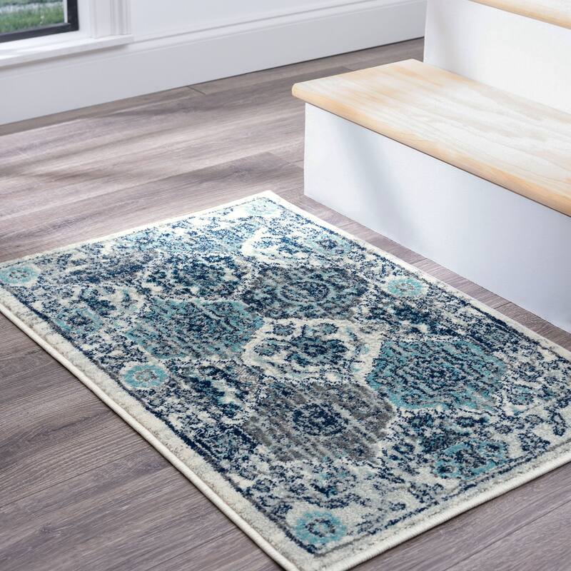 Jade Glam Geometric Indoor Area Rug
