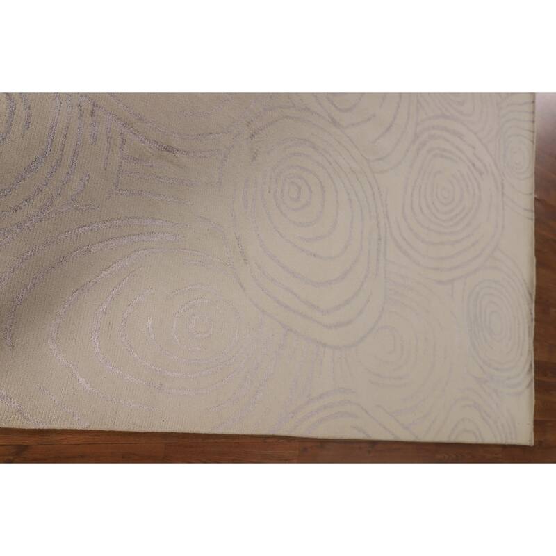 Gabbeh Oriental Area Rug Hand-Knotted Wool Carpet - 5'11" x 8'7"