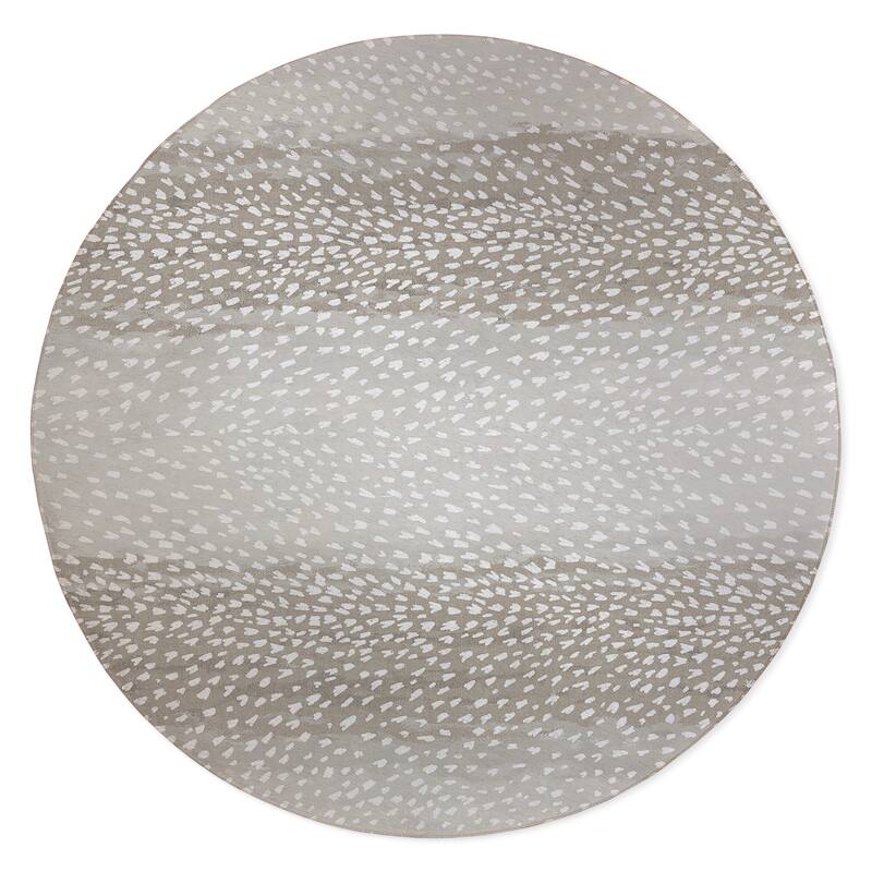 Fawn Taupe/ Brown Animal Print Area Rug By Kavka Designs