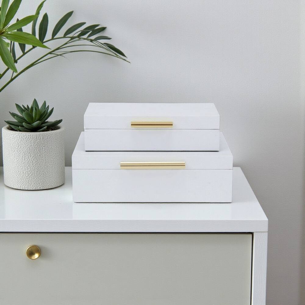 Lusan Black Vinyl Decorative Box Set