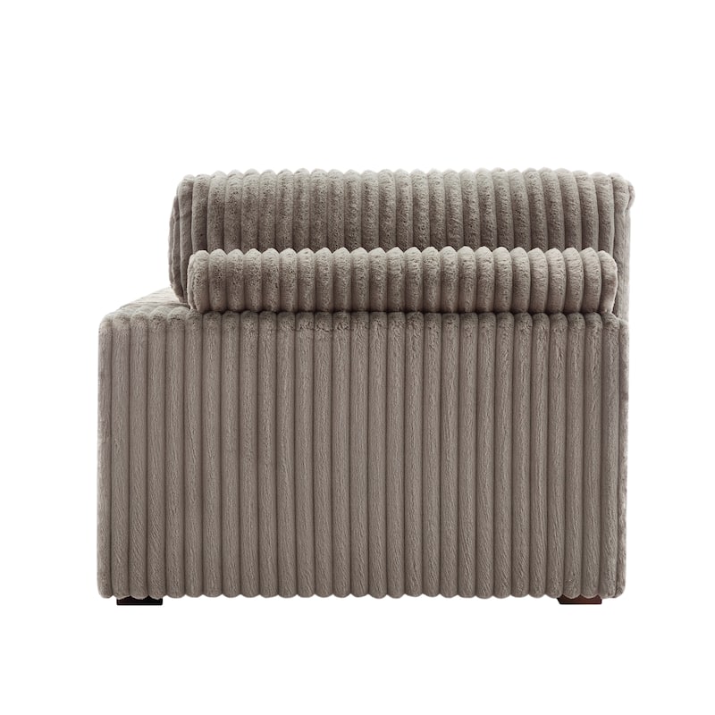 Oversized L-Shape Upholstered Chaise Lounge Sofa Couch
