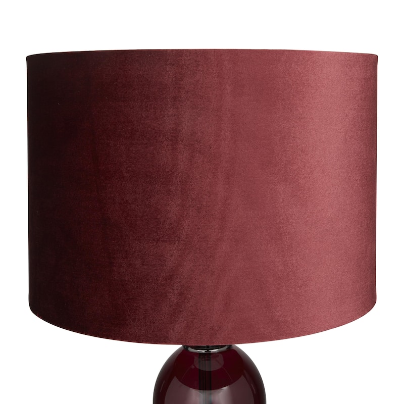Glass Room Table Lamp - Red - Roche River Decor
