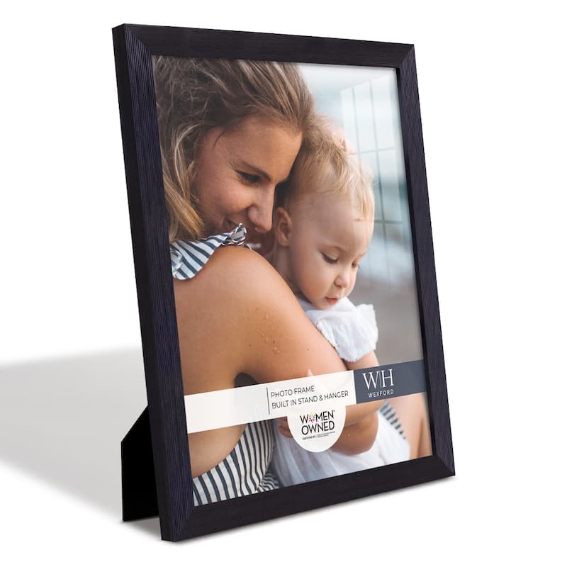 4 Piece Set Solid Wood Picture Frame - Black - 11x14