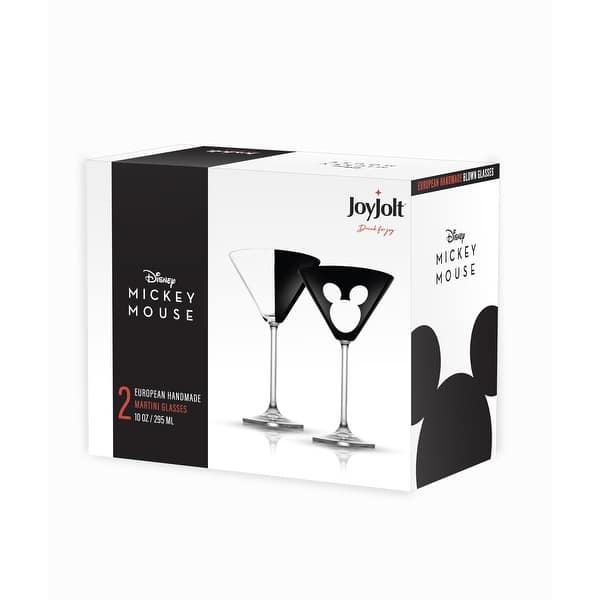 JoyJolt Olivia 9.2 oz. Clear Crystal Cocktail Martini Glass (Set