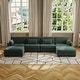preview thumbnail 46 of 147, Corduroy Upholstered Modular Sectional Sofa for Living Room