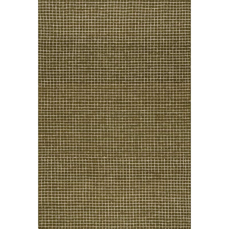 Nuloom Melrose Checked Wool Area Rug