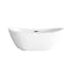 Option Glossy White with Matte Black Trim