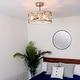 preview thumbnail 9 of 12, Hunter Haven 22" Fandelier Ceiling Fan w/ Light, Remote - Modern, Industrial, Farmhouse - Small Spaces