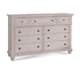 Option Cobblestone White Dresser Only