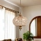 preview thumbnail 35 of 33, Retro French 4/5-Light Antique Brass Globe Crystal Chandelier Kitchen Island Pendant