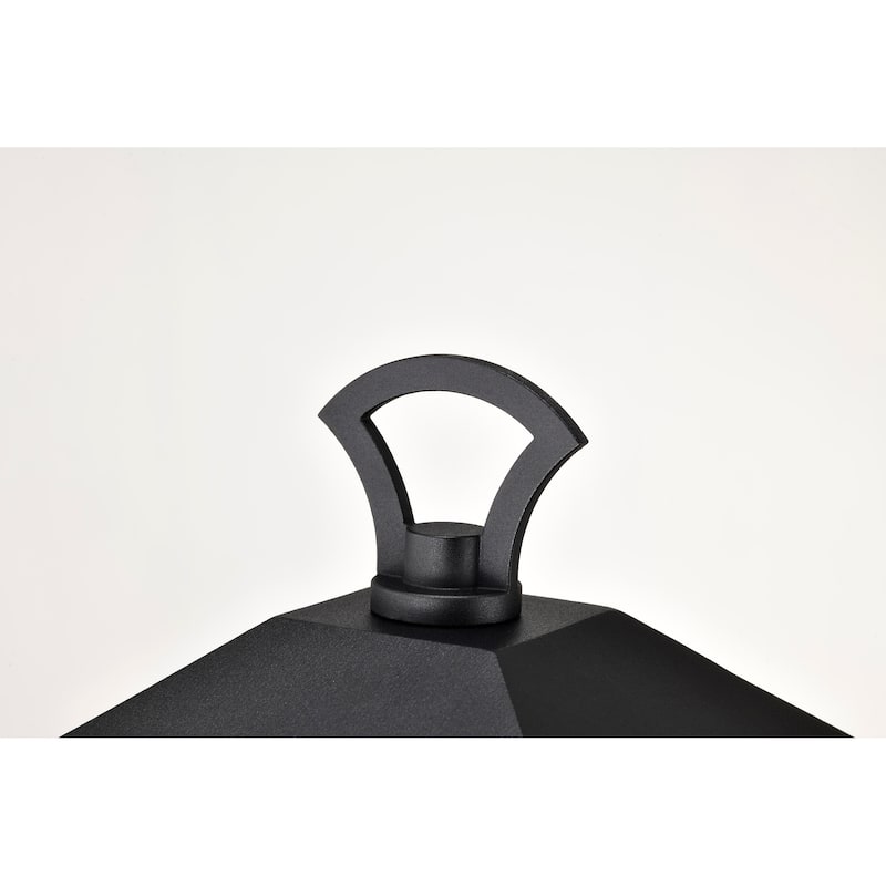 Oaklyn 1 Light Post Top Matte Black with Clear Glass