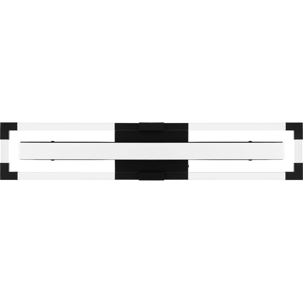Elias Integrated LED Matte Black Bath Light with CCT Switch