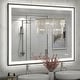 preview thumbnail 71 of 84, Extra Large Black Frame LED Bathroom Vanity Mirror with 3 Years Warranty and UL Certified 48x36