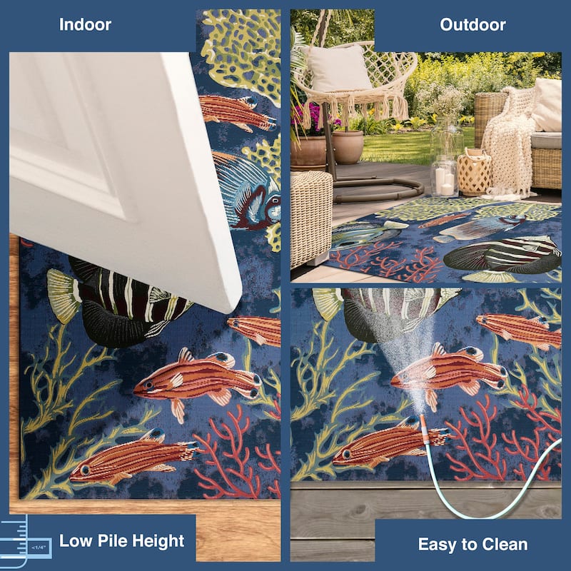 Liora Manne Marina Fish Indoor/Outdoor Rug