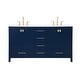 preview thumbnail 1 of 8, Elegant Lighting VF18860D Irene 60" Free Standing Double Basin Vanity Blue - Painted
