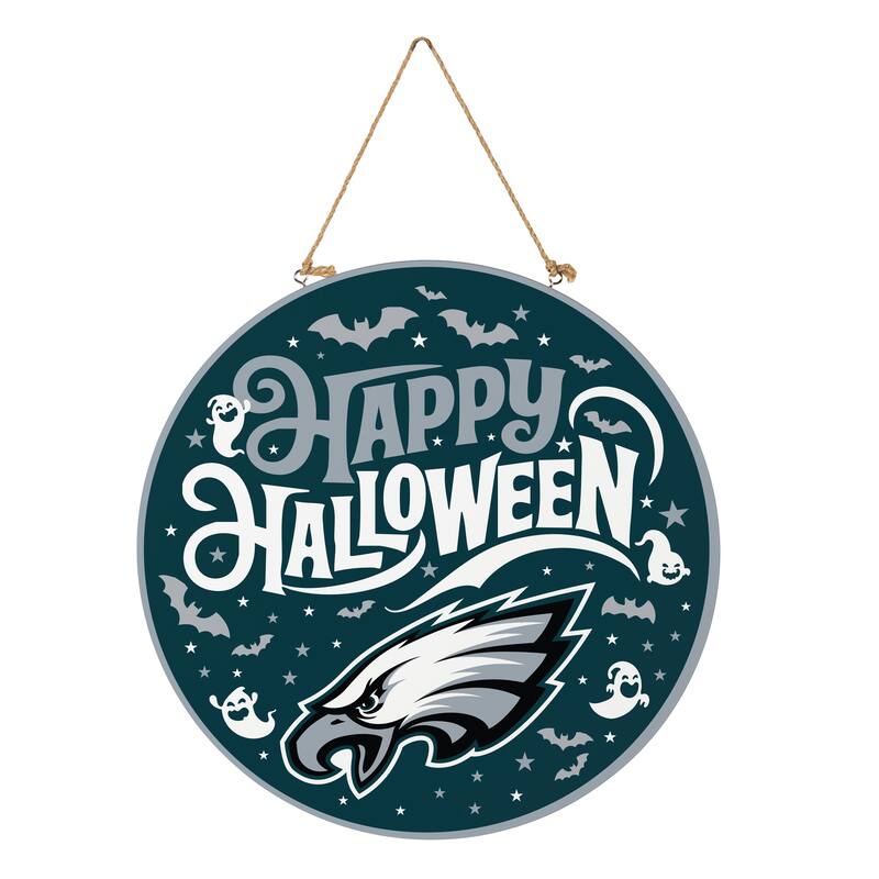 Philadelphia Eagles 18" x 18" Halloween Door Décor Wall Sign