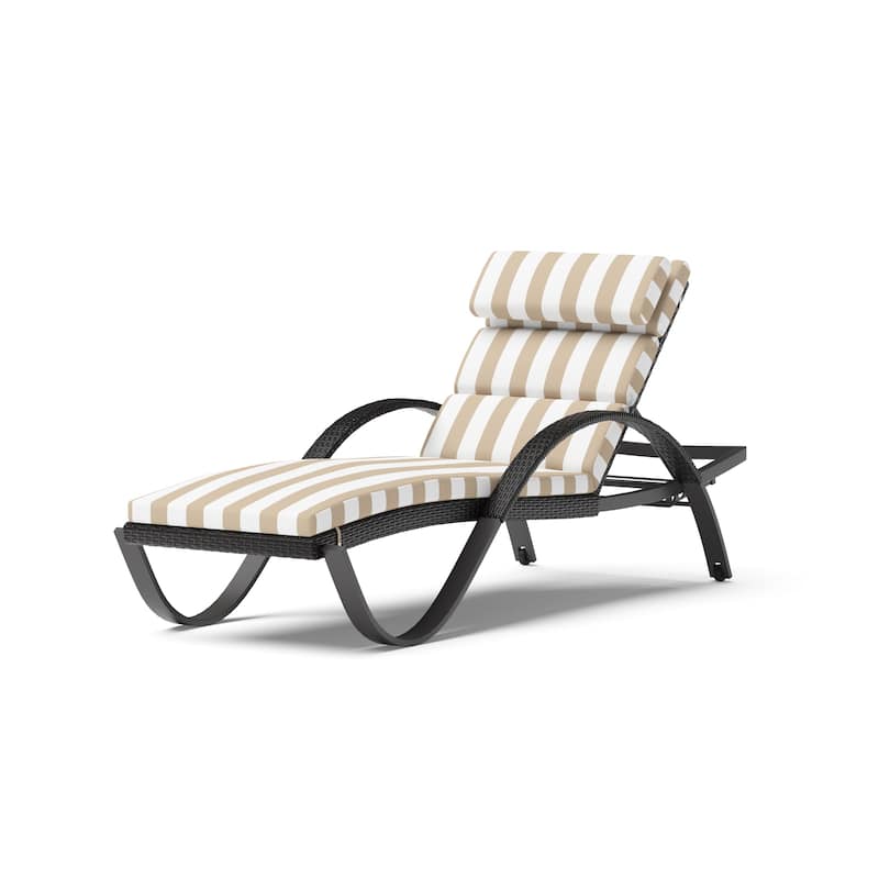 Deco 2 Aluminum Outdoor Patio Chaise Lounges Set
