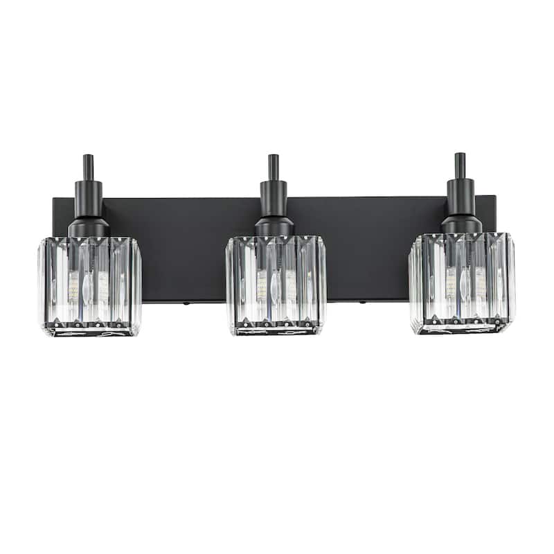 2/3/4-Light Modern Bathroom Crystal Vanity Light Wall Sconces