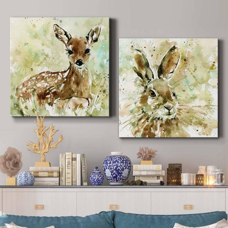 Fawn In Spring-Premium Gallery Wrapped Canvas - Ready to Hang