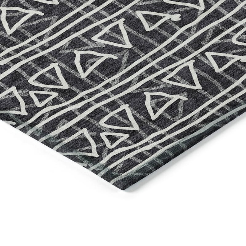 Machine Washable Indoor/ Outdoor Chantille Morrocan Boho Rug