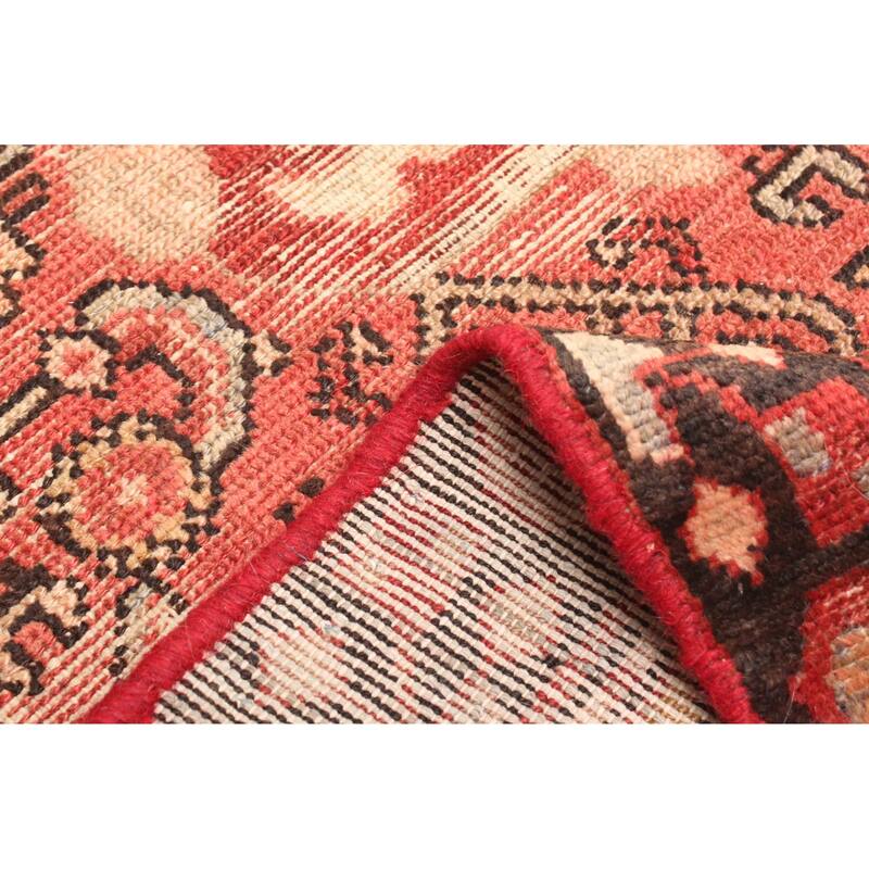 ECARPETGALLERY Hand-knotted Andelz Red Wool Rug - 3'10 x 7'3