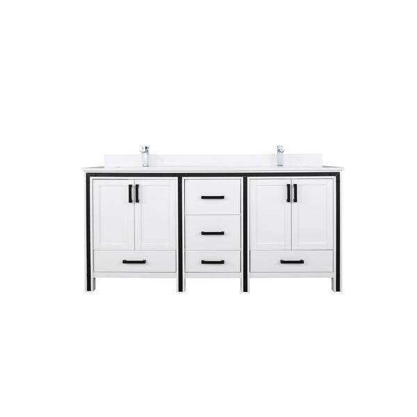 Shop Ziva 72 Double Vanity Marble Top Sink No Mirror Overstock 31749367