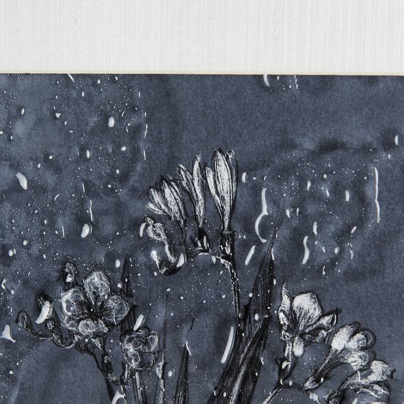 Botanical Sketches III (Blue) Framed Art Print