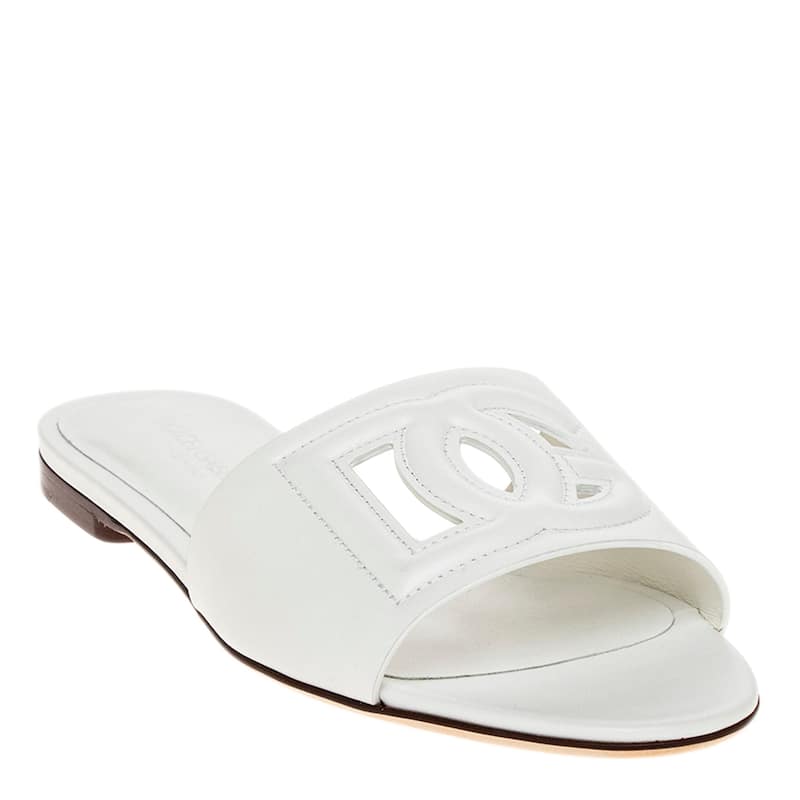 Dolce & Gabbana Bianca Logo Slides - 36 EU