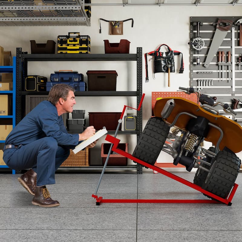 Costway Lawn Mower Lift Jack with Adjustable Height Angle Manual - See Details