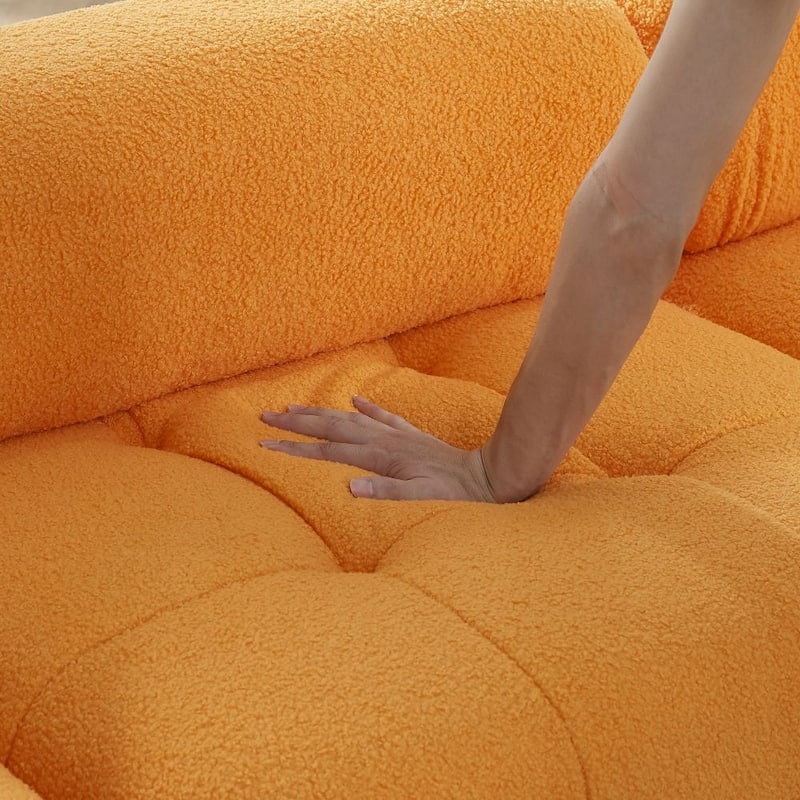 Abrihome Modular Sectional Sofa with Reversible Ottoman