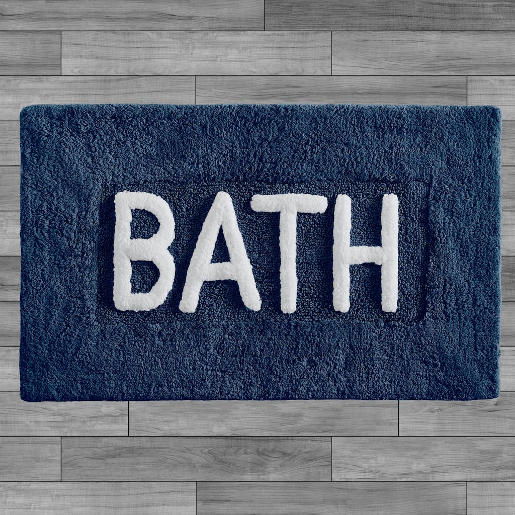 Jean Pierre Novelty Cotton "BATH" 21 x 34 in. Rug