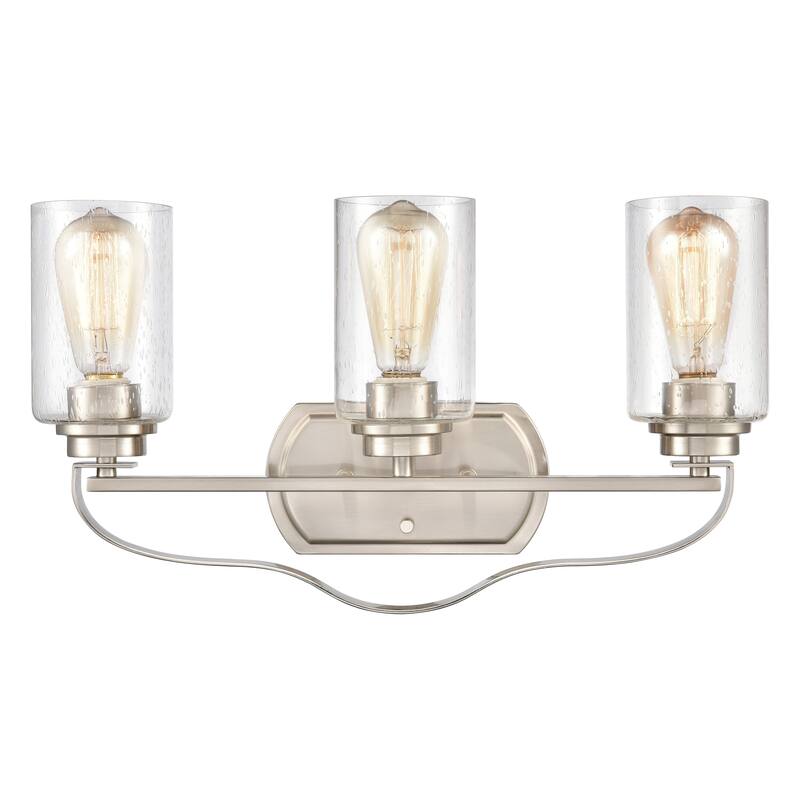 Market Square 12-inch Wide 2-Light Vanity Light in Brushed Nickel - 20 - Brushed Nickel