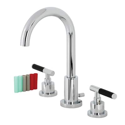 Kingston Brass Kaiser 1.2 GPM Deck Mounted Widespread Bathroom Faucet