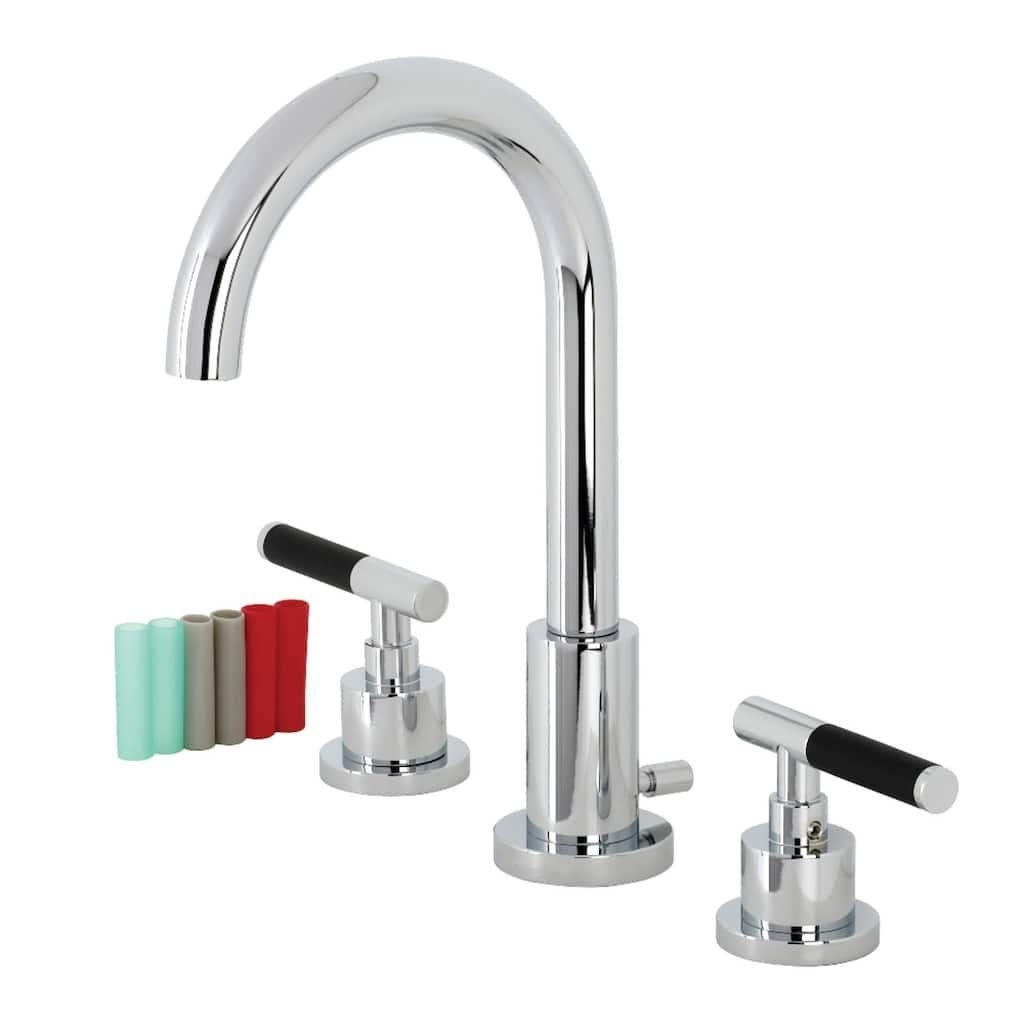 Kingston Brass Kaiser 1.2 GPM Deck Mounted Widespread Bathroom Faucet