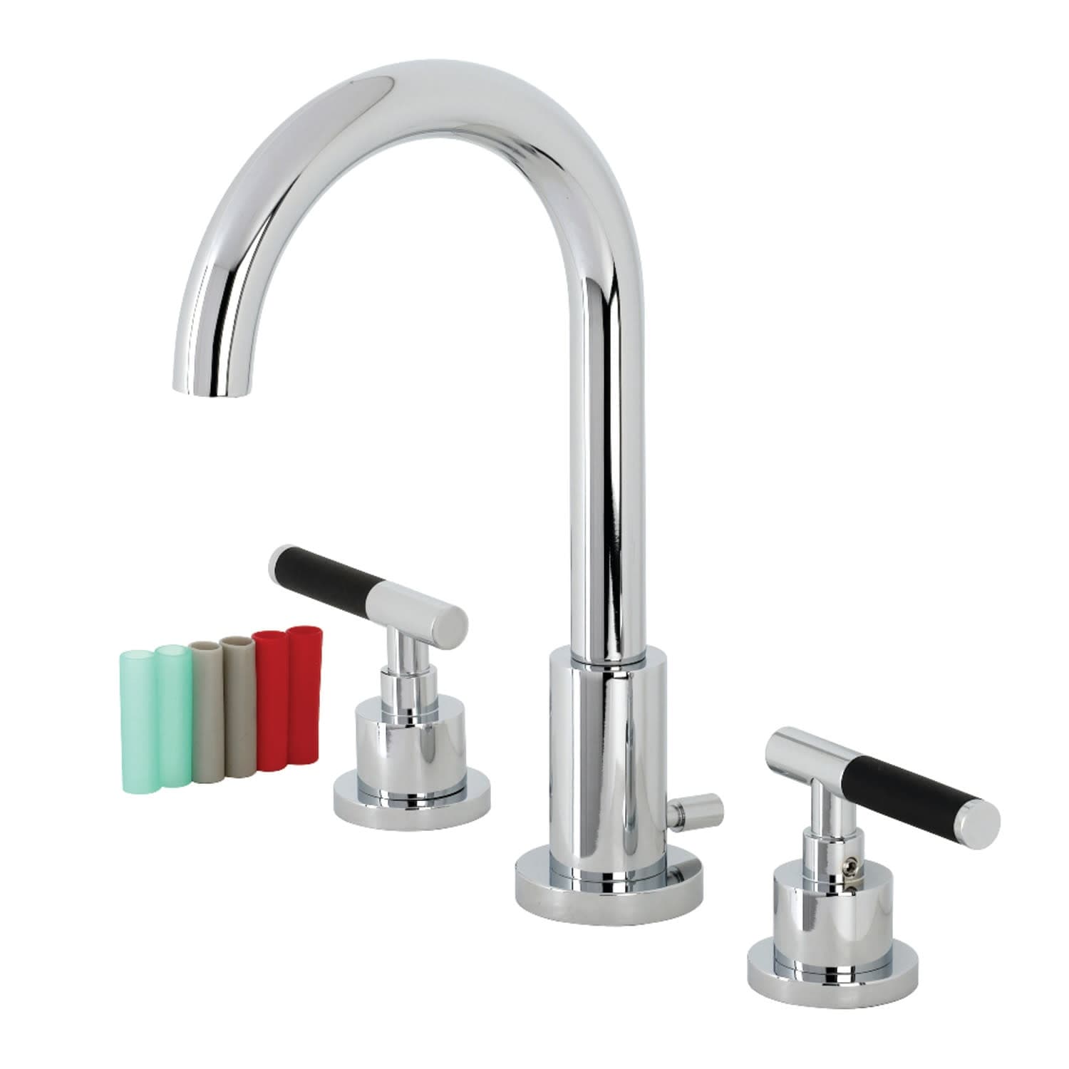 Kingston Brass Kaiser 1.2 GPM Deck Mounted Widespread Bathroom Faucet